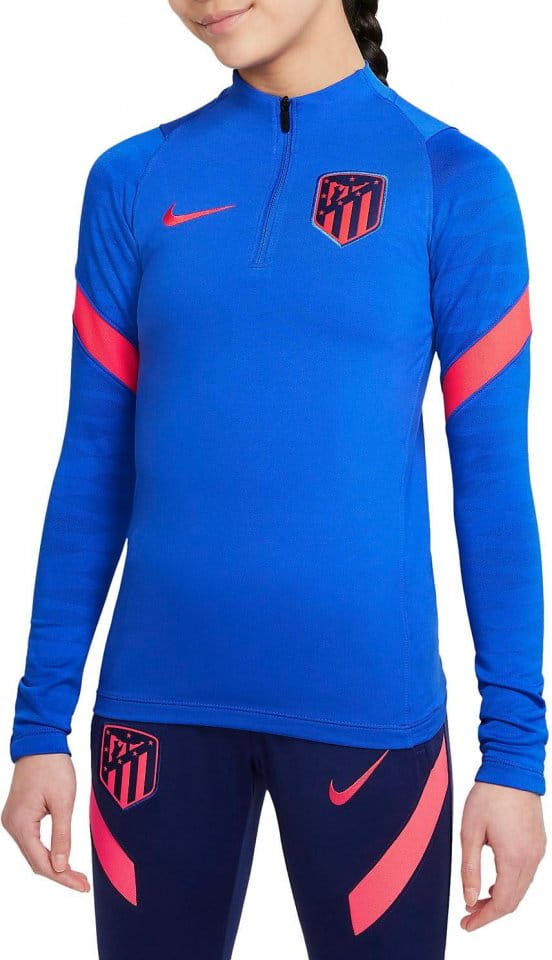 Long-sleeve T-shirt Nike Atlético Madrid Strike Big Kids Soccer Drill Top