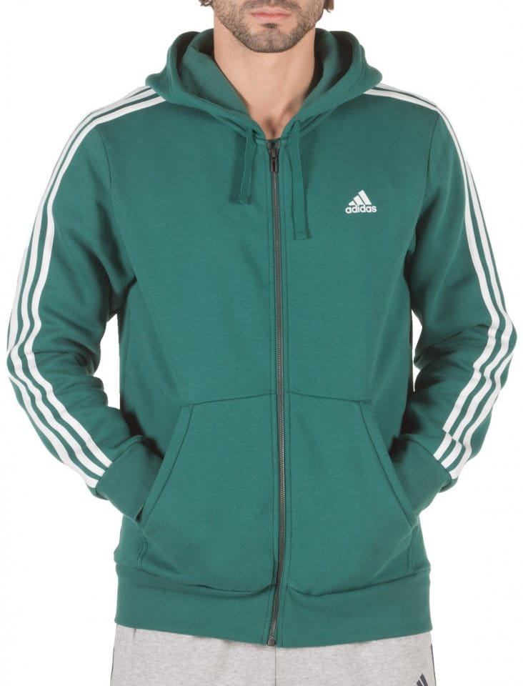 Hooded sweatshirt adidas Sportswear Essentials 3-Stripes FZ Brushed Bluza